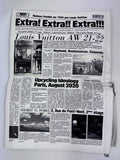 Louis Vuitton x Virgil Abloh Tourist VS Purist 2021 Newspaper Clutch Bag, photo 5
