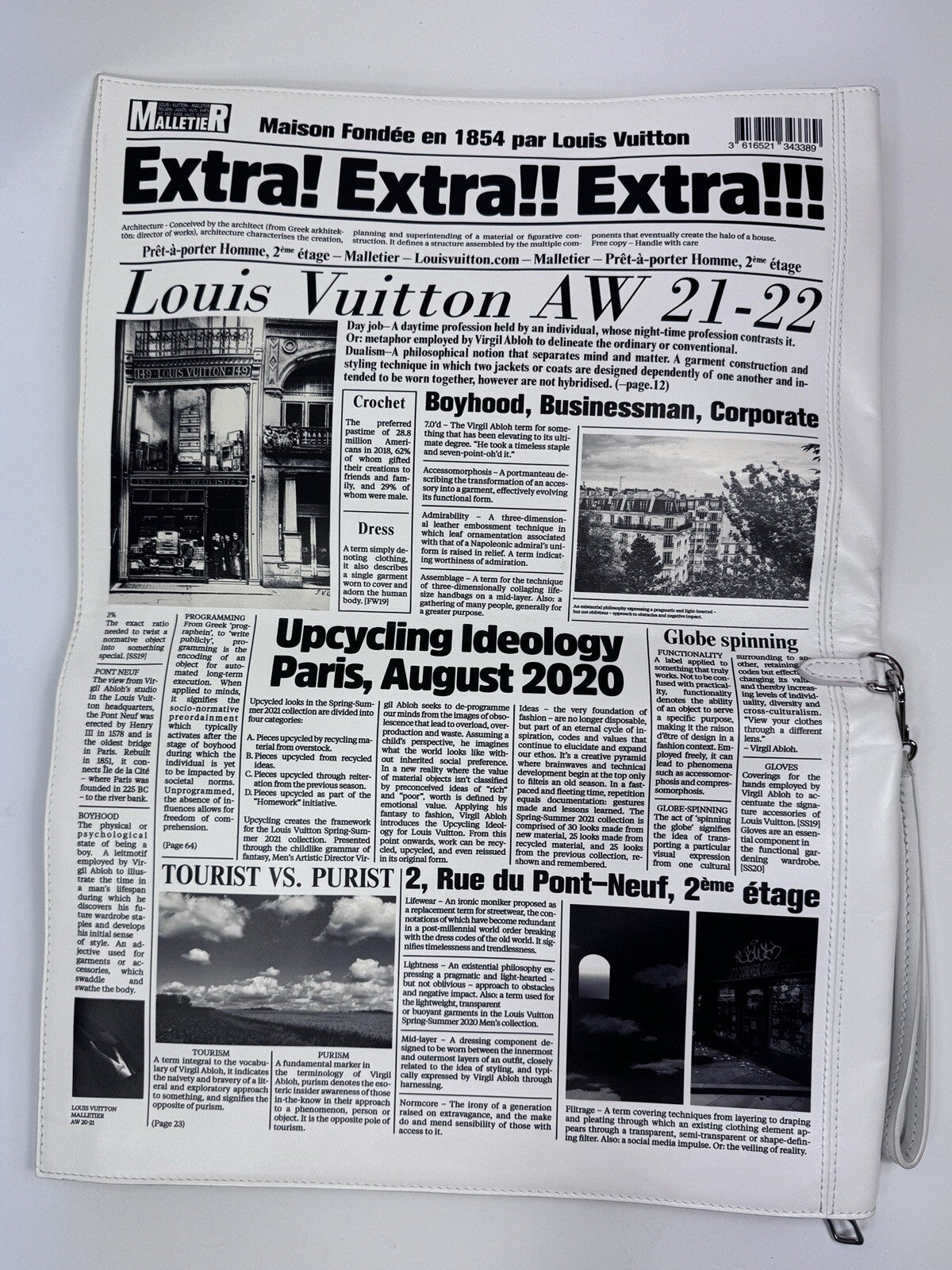 Louis Vuitton x Virgil Abloh Tourist VS Purist 2021 Newspaper Clutch Bag, photo 5