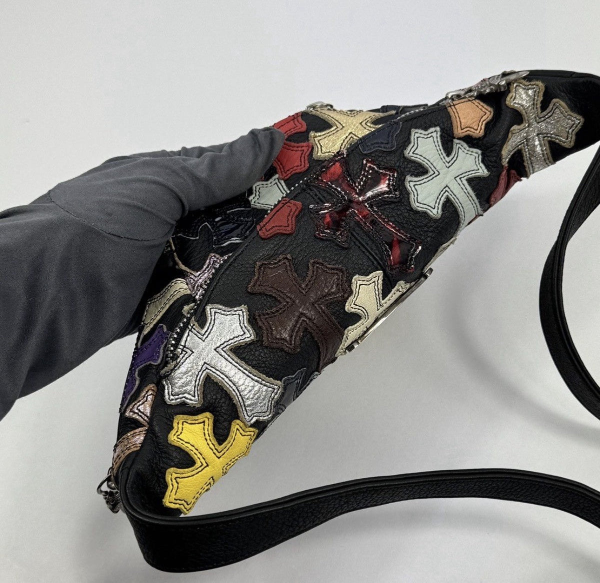 Chrome Hearts Multi Cross Snat Patch Mini Waist Bag, photo 5