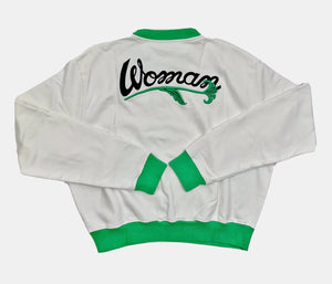 Off-white Woman Embroidered White Green Sweatshirt, photo 2