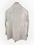 Enfants Riches Deprimes Go To Dallas Print Splattered Leather Jacket, photo 1