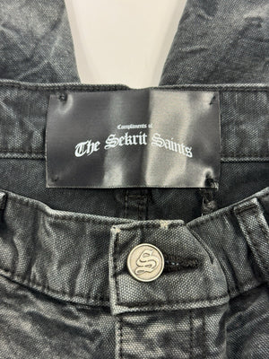 The Sekrit Saint Chopped Studded Distressed Denim Shorts（写真6）