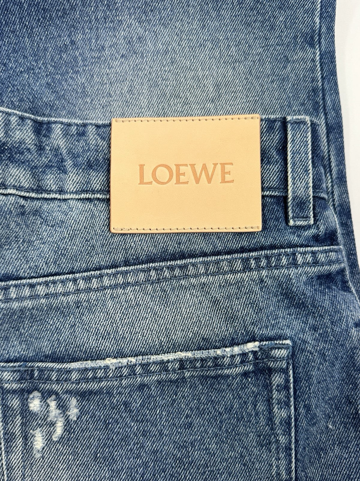 Loewe x Paula’s Ibiza Straight Leg Patchwork Denim Jeans, photo 3