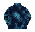 Louis Vuitton x Virgil Abloh Green Logo Print Camouflage Zip Up Fleece، الصورة 1