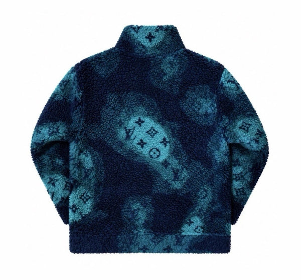 Louis Vuitton x Virgil Abloh Green Logo Print Camouflage Zip Up Fleece, photo 2