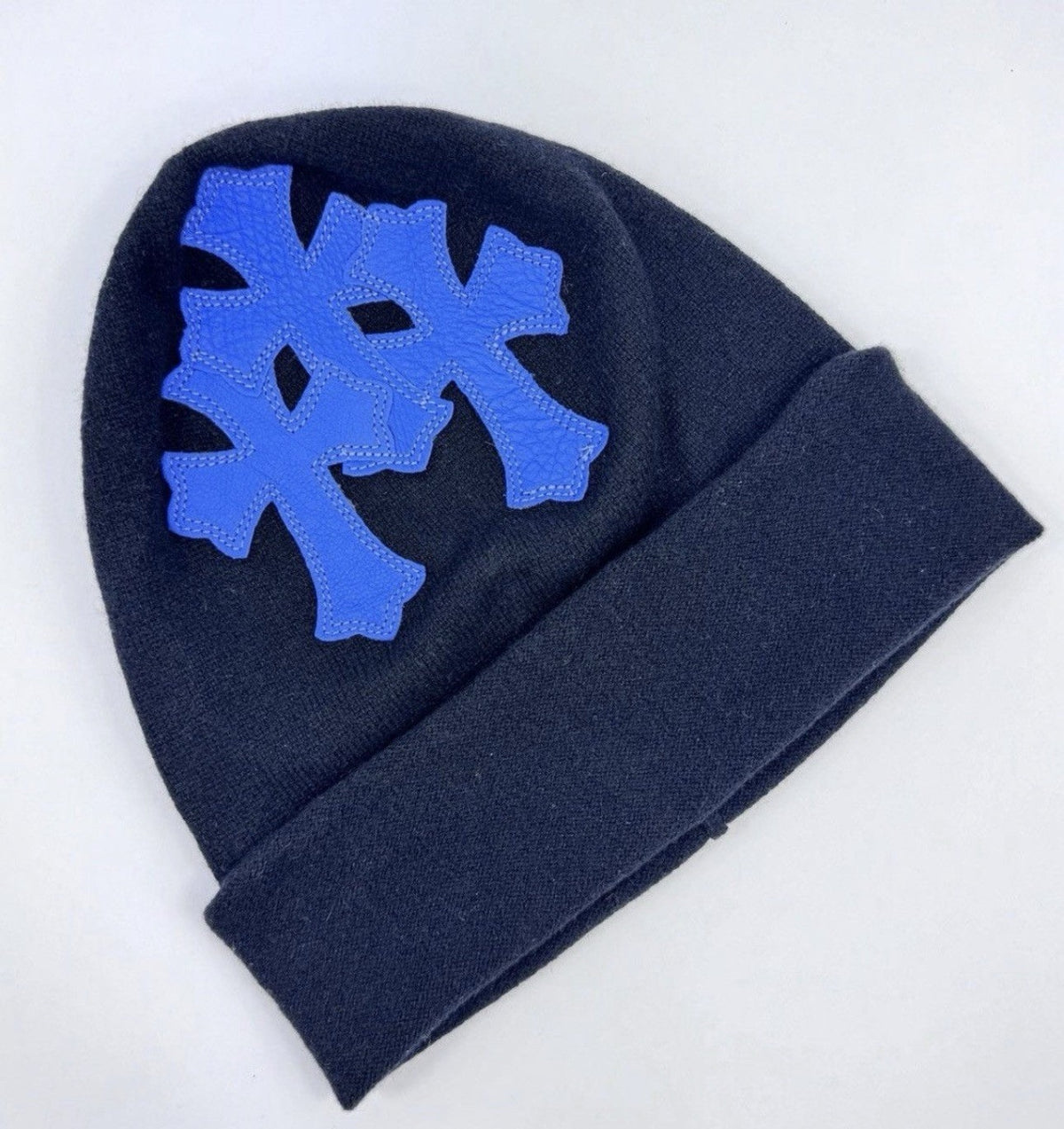 Chrome Hearts Triple Cross Leather Patch Beanie Mask, photo 6