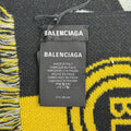Balenciaga Logo Print Knit Soccer Scarf، الصورة 4