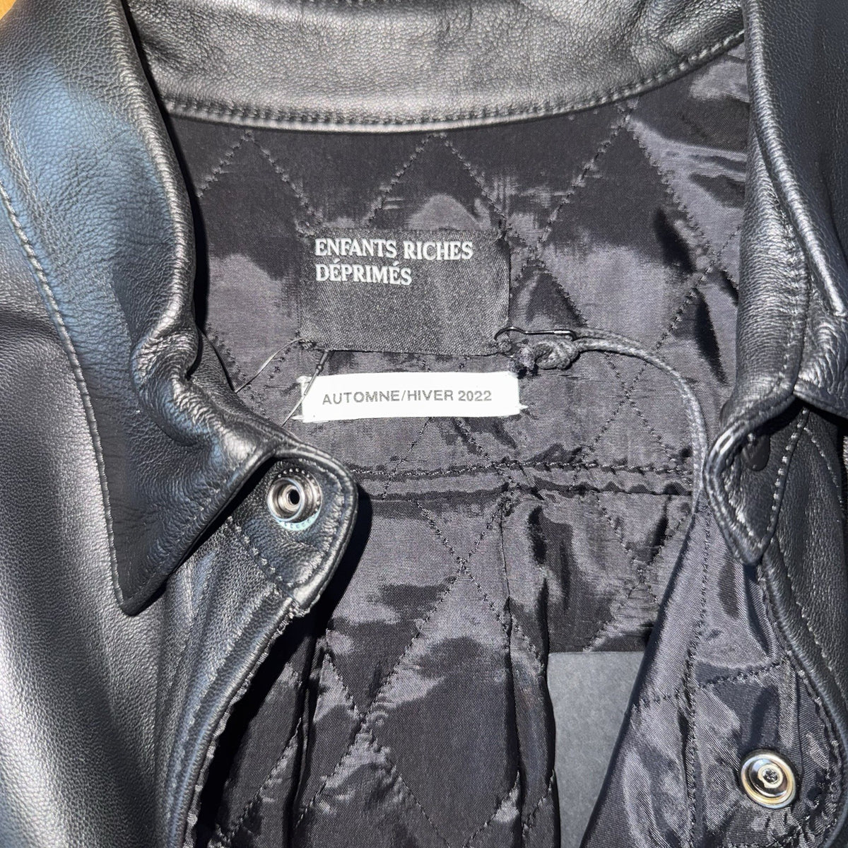 Enfants Riches Deprimes Sheep Leather Oversized Padded Over-shirt, photo 3