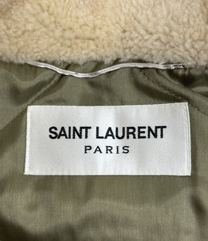 Saint Laurent Shearling Lined Camo Parka, photo 6