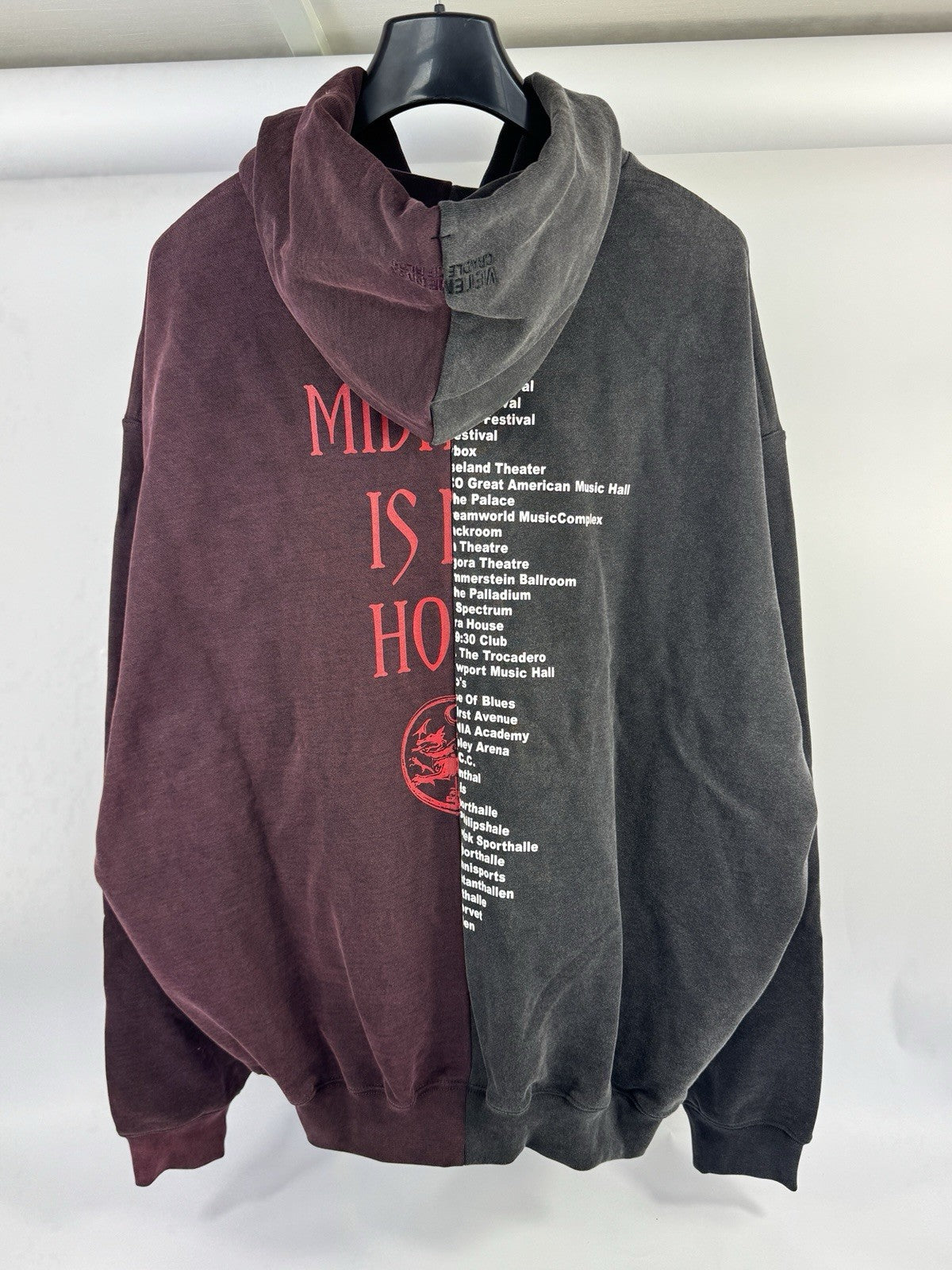 Vetements x Cradle Of Filth Oversized Panned Zip Hoodie, photo 7