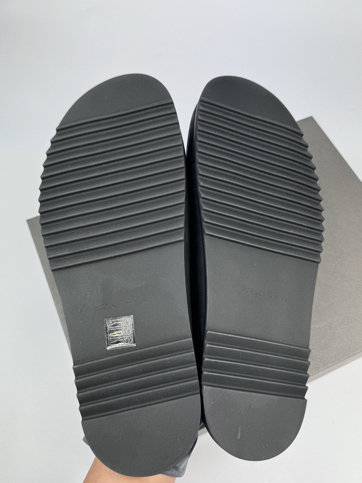 Rick Owens Black Leather Slip on Mules, photo 5