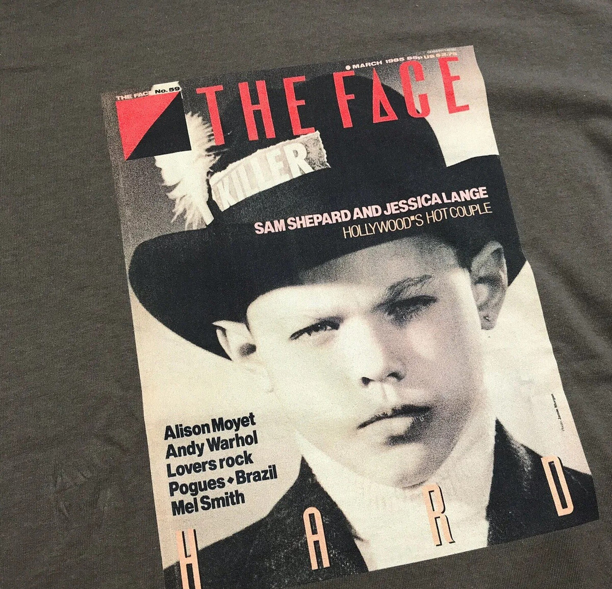 The Face x Fragment Design Cover 03 Print Charcoal T-Shirt, photo 3