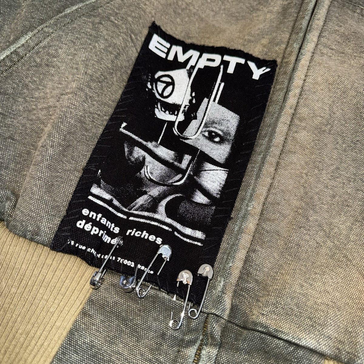 Enfants Riches Deprimes War Started Hooded Work Denim Jacket, photo 17