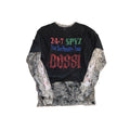 Bossi 1 of 1 Rhinestone Double Layered Skull 24-7 Spyz Vintage T-Shirt, photo 2