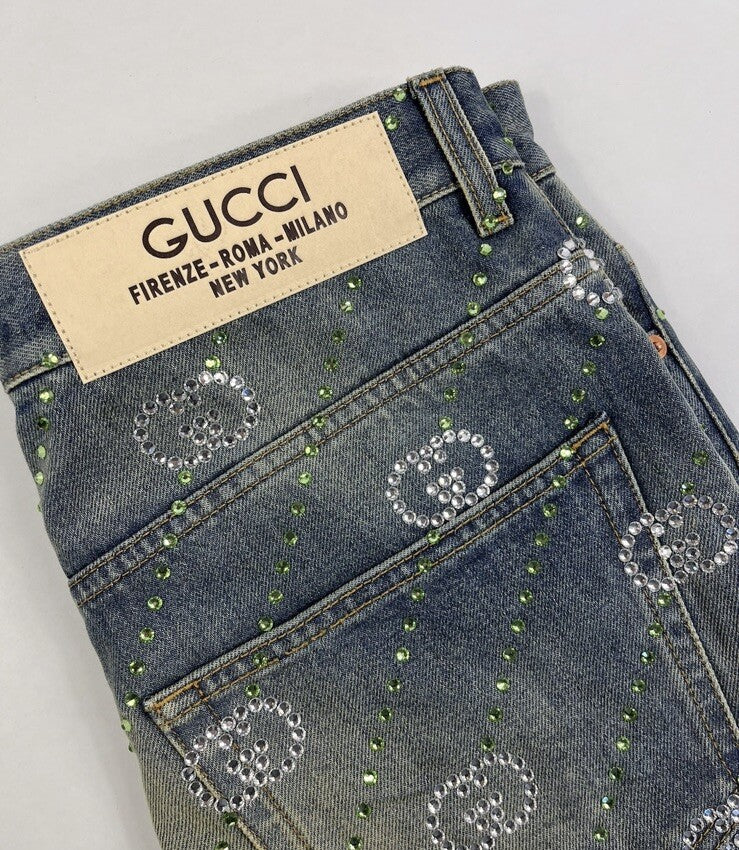 Gucci Crystal Interlocking GG Jeans, photo 7