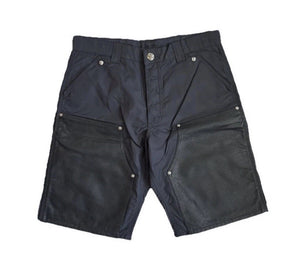 Chrome Hearts Leather Panel Cross Patch Nylon Shorts، الصورة 1