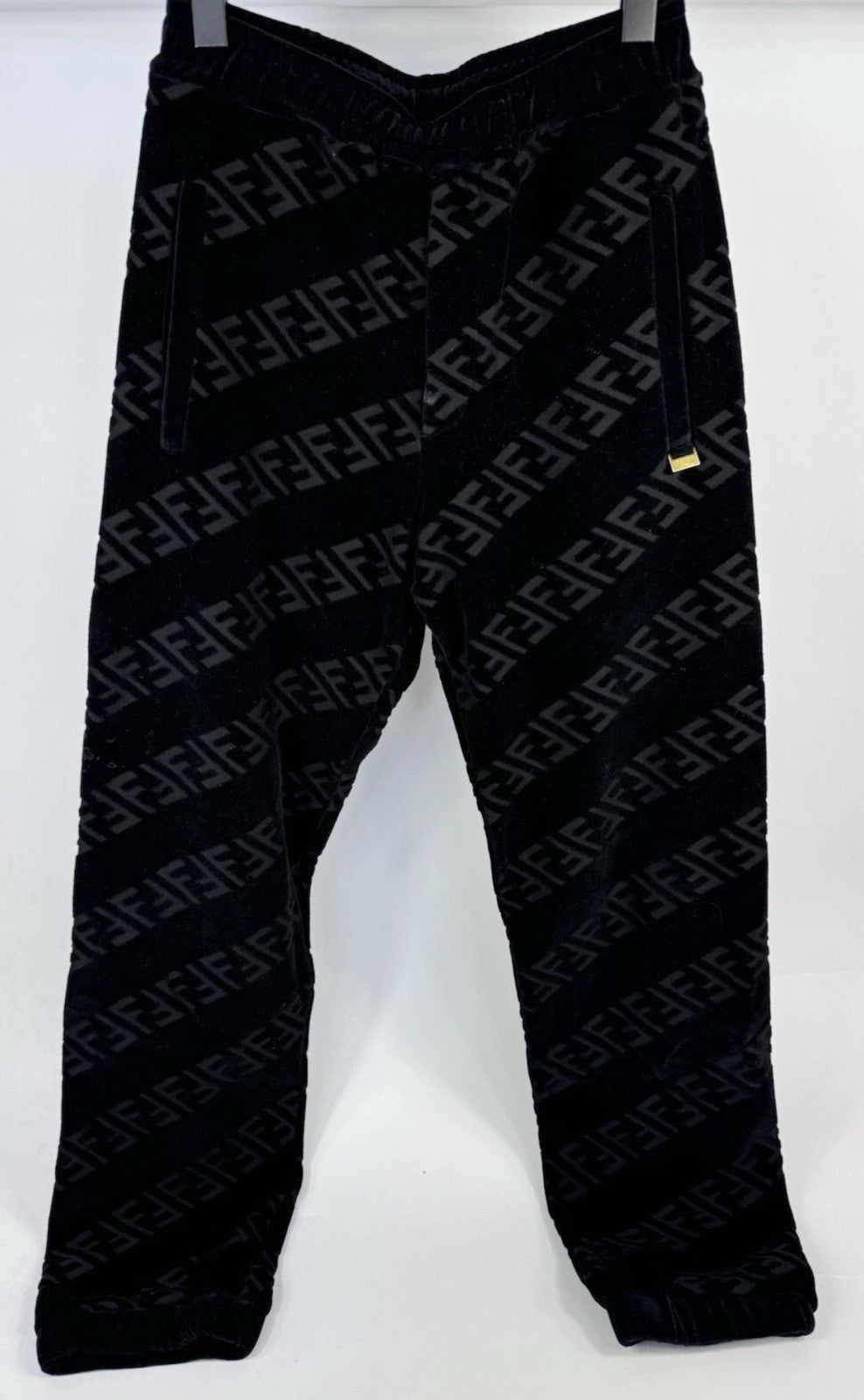 Fendi Logo Print Velvet Jumper & Joggers Set, photo 13
