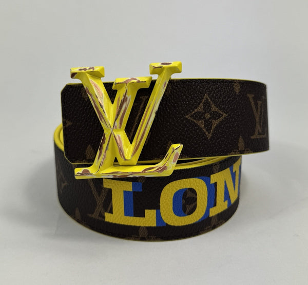 Louis Vuitton x Virgil Abloh ‘London’ Print Reversible Belt, photo 2