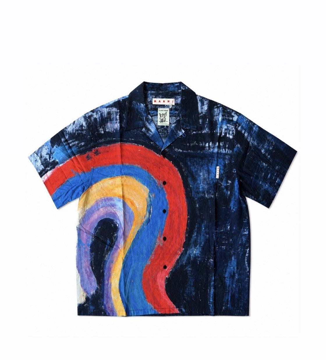 Marni Blue Patterned Bowling Shirt, photo 1