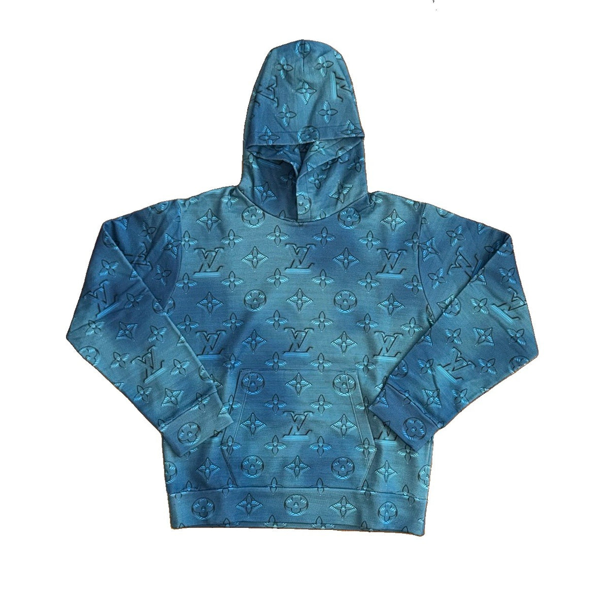 Louis Vuitton x Virgil Abloh Illusion 2054 Blue Hoodie, photo 2
