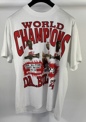 Vintage Chicago Bulls NBA World Champions 1995 T-Shirt, photo 2