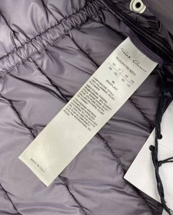 Rick Owens Padded Cargo Eggplant Vest, photo 6