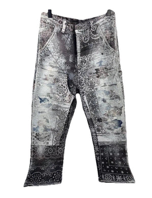 Proleta Re Art Bandana Print Carpenter Pants، الصورة 3