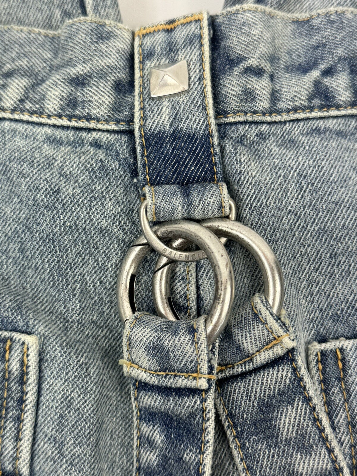 Balenciaga 2 in 1 Raver Japan Denim Jeans / Shorts, photo 7