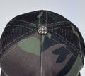 Chrome Hearts Orange Leather Cross Camouflage Trucker Cap، الصورة 4