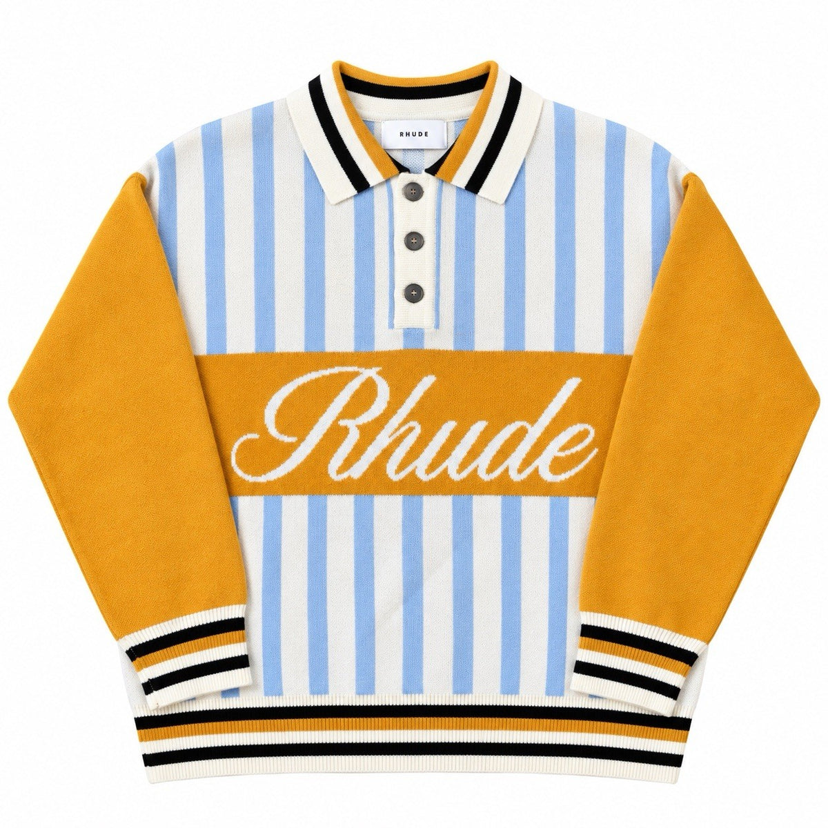 Rhude Logo Print Polo Jumper, photo 2