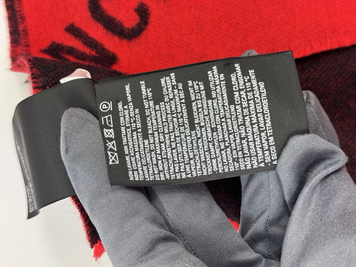 Balenciaga Logo Macro Allover Logo Scarf, photo 5