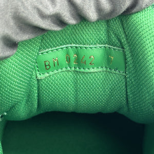 Louis Vuitton Argent Green Patent Trainers، الصورة 9