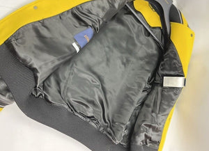 Louis Vuitton x Virgil Abloh Panter Leather Sleeves Varsity Jacket، الصورة 9