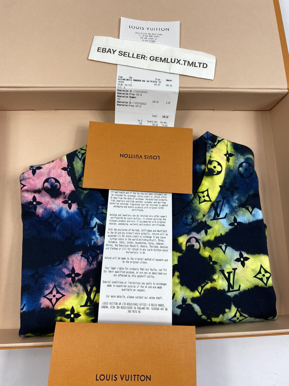 Louis Vuitton by Virgil Abloh Monogram Tie Dye Printed T-Shirt, photo 13