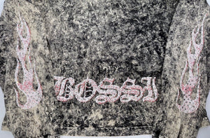 Bossi 1 of 1 Rhinestone Double Layered Skull 24-7 Spyz Vintage T-Shirt, photo 6