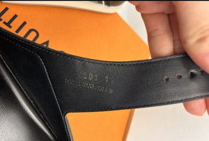 Louis Vuitton by Virgil Abloh Black Slip On Mules، الصورة 10