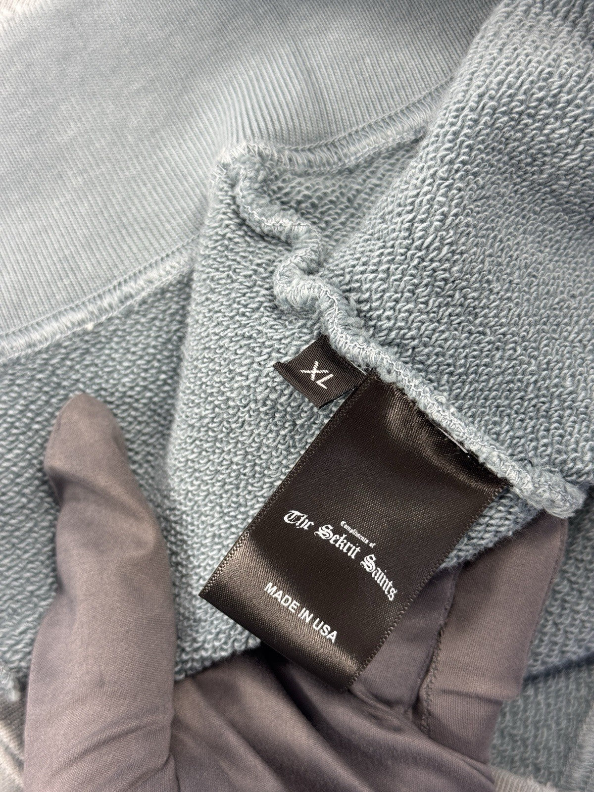 The Sekrit Saint Compliments Distressed Zip Up Hoodie, photo 7