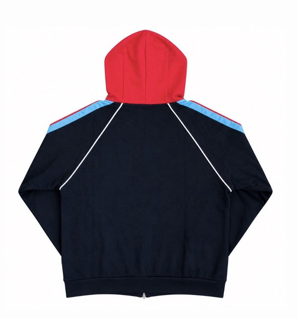 Gucci Band Patch Work Satin Stripe Zip Up Hoodie, photo 2