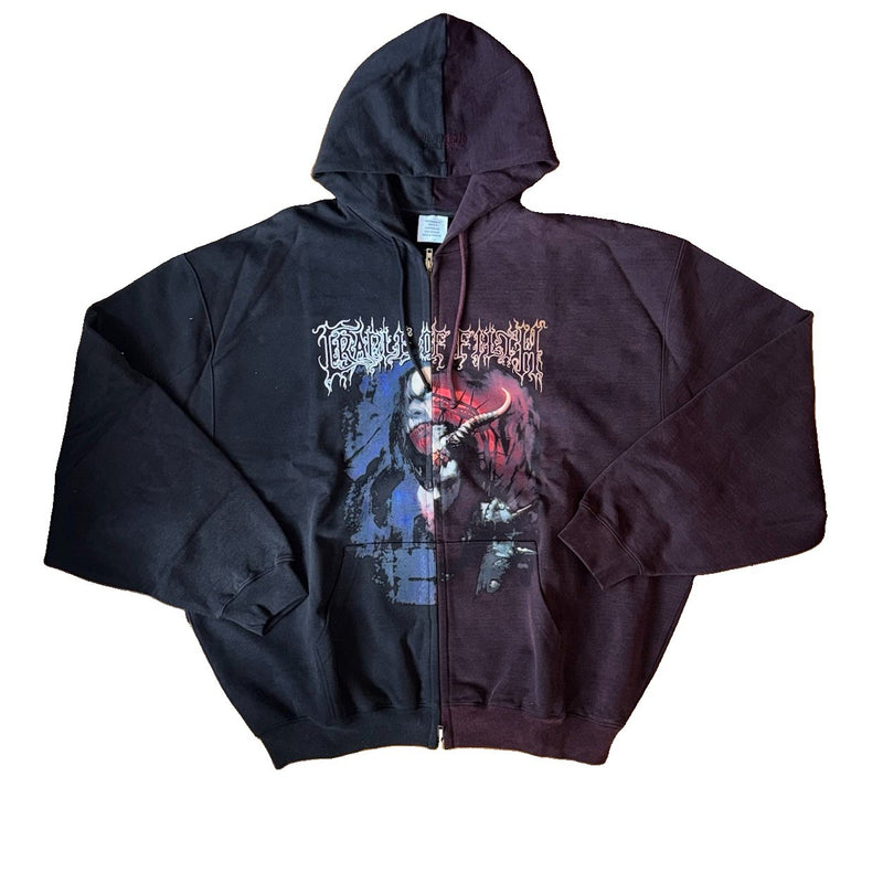 Vetements x Cradle Of Filth Oversized Panned Zip Hoodie, photo 2