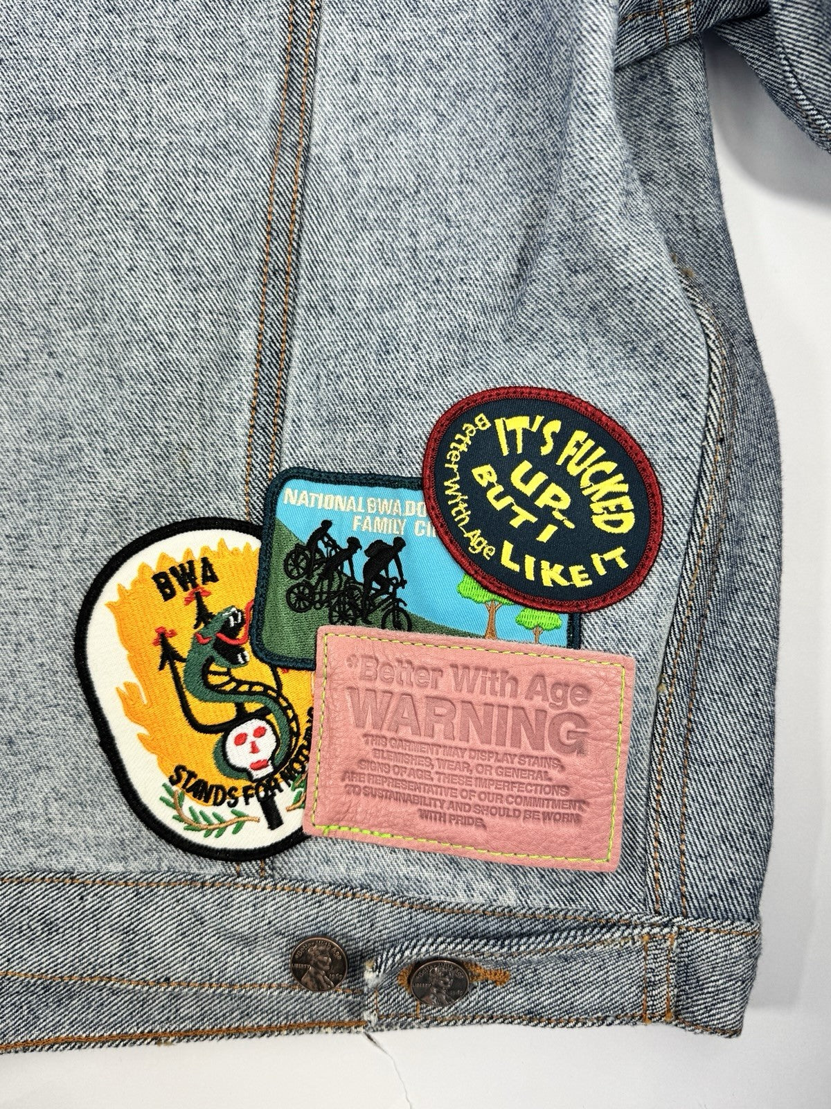 Better With Age Brogue Reconstructed Reversible Trucker Jacket, photo 7