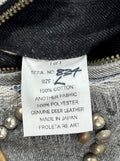 Proleta Re Art Embellished Leather Detail Handmade 1 of 1 Denim Jacket, photo 12