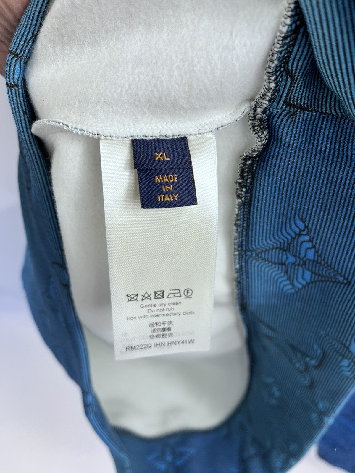 Louis Vuitton x Virgil Abloh Illusion 2054 Blue Hoodie, photo 12