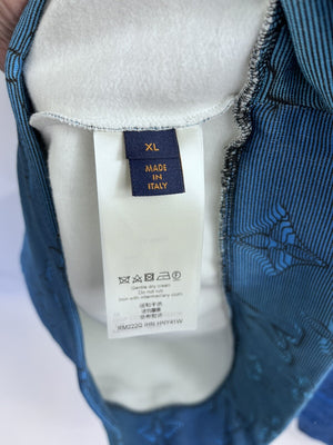 Louis Vuitton x Virgil Abloh Illusion 2054 Blue Hoodie، الصورة 12