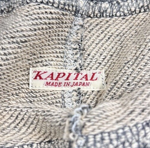 Kapital Gradrelle Tapered Print Melange Grey Sweatpants, photo 5