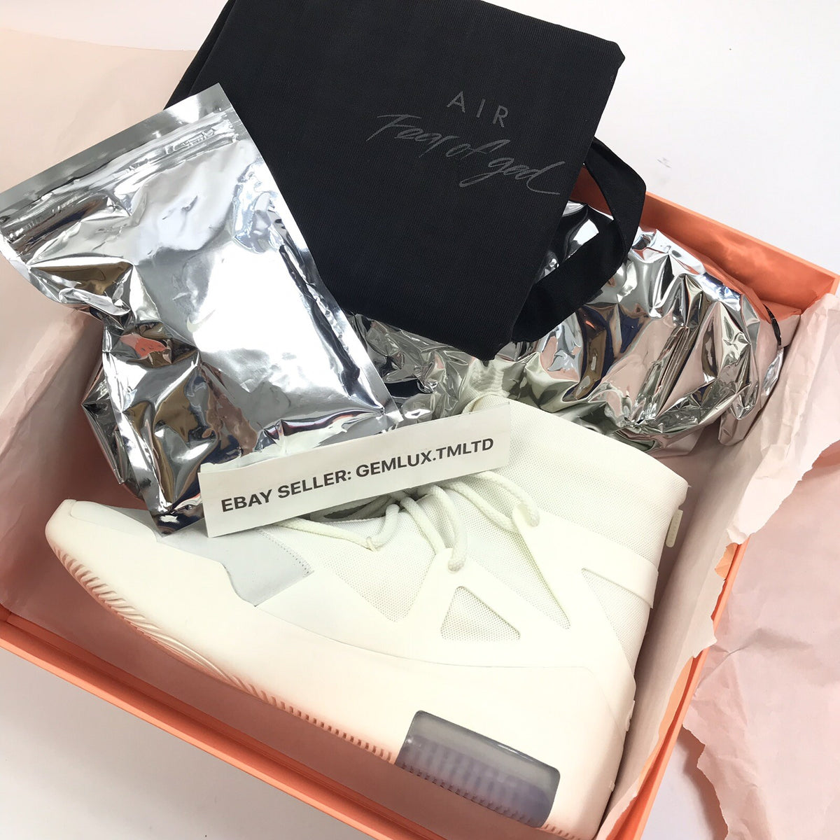 Nike Air Fear of God 1 Sail Trainers, photo 6