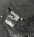 Satoshi Nakamoto Washed Black Baggy Moto Jeans، الصورة 5