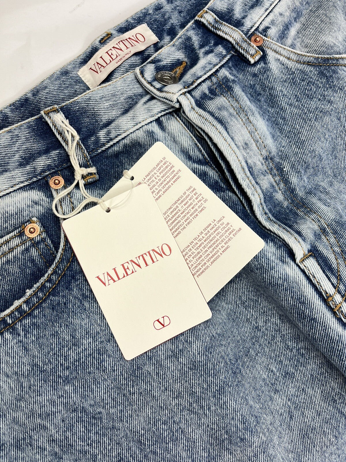 Valentino Pocket Logo Cotton Denim Jeans, photo 3