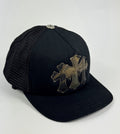 Chrome Hearts Leather Camo Cross Detailed Trucker Cap، الصورة 2