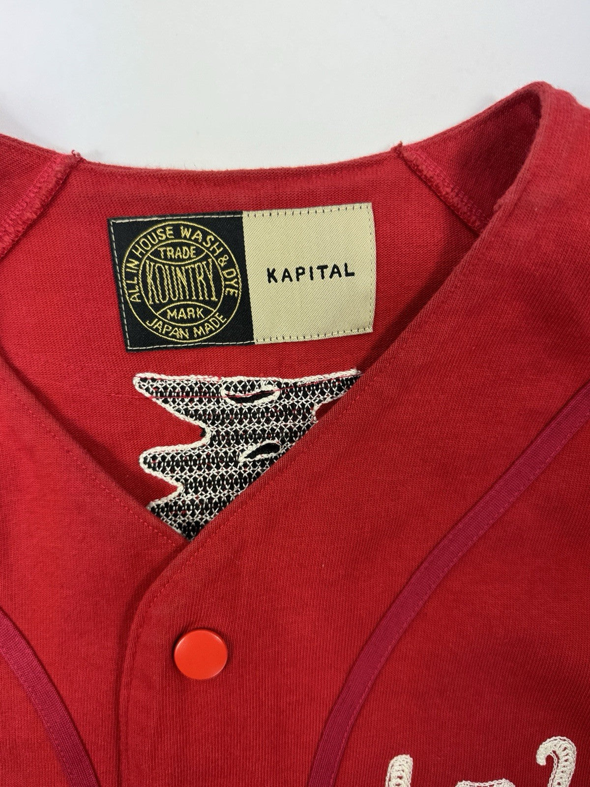 Kapital Jersey Bone Oversized Baseball Shirt, photo 6