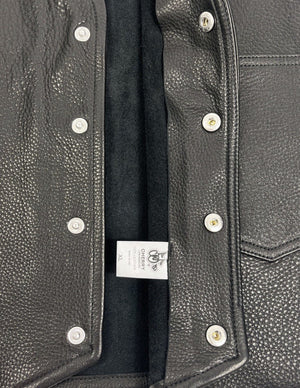 Cherry LA Genuine Leather Biker Vest, photo 7